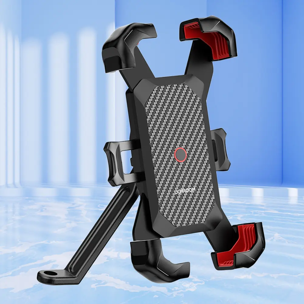 Bike Phone Holder 360 Degree Rotating Mobile Phone Stand Shockproof Motorcycle Phone Mount Adjustable for 4.7-7 Inch Smart Phone