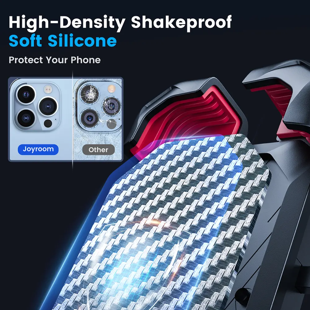 Bike Phone Holder 360 Degree Rotating Mobile Phone Stand Shockproof Motorcycle Phone Mount Adjustable for 4.7-7 Inch Smart Phone