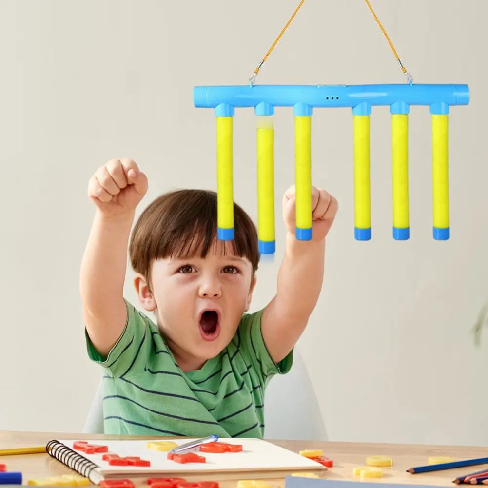 Falling Sticks Sports Game 3 Adjustable Speed Stick Reflex Challenge Game USB Charging Educational Parent-Child Interactive Toy