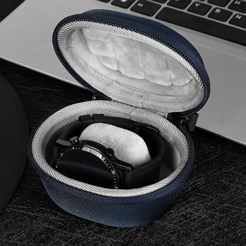 Waterproof Hard Carrying Case EVA Hard Shell Travel Storage Bag Watch Travel Case for Huawei Watch Fit 2 for Haylou RS4 Plus/GST