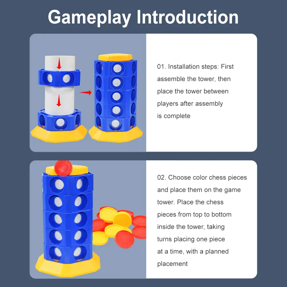 4 In A Row Tables Game Connect 4 Twist & Turn Cylindrical Rotatable Family Board 3D Family Board Games Toys for 3+ Kids