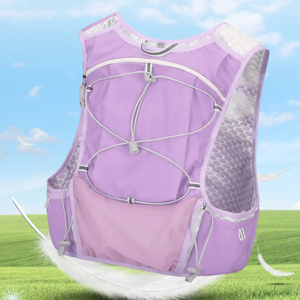 Lightweight Running Vest Breathable Hydrations Backpack Reflective Outdoors Hydration Pack for Hiking Trail Running
