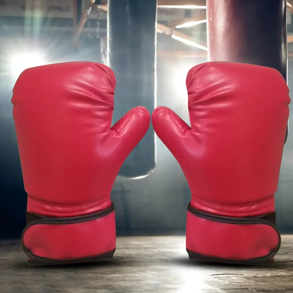 Kids Boxing Gloves Breathable Kickboxing Gloves PU Leather Muay Thai Mitts Taekwondo Mitts for Boys Girls Youth