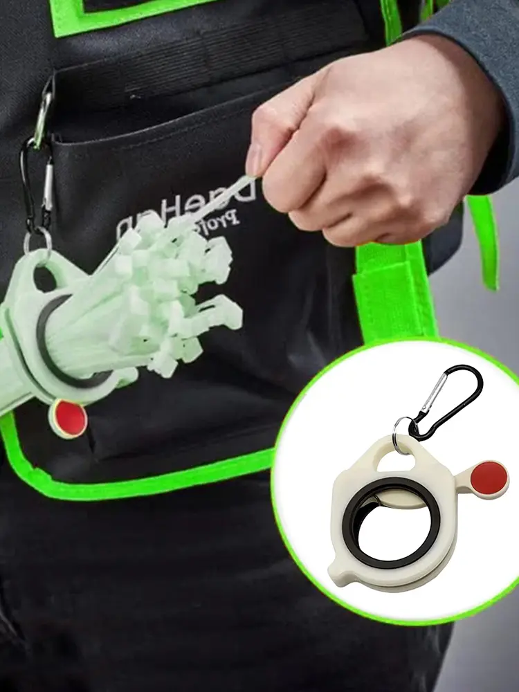 Portable Wire Ties Keeper Fluorescent Cable Tie Organizer Plastic Electrical Wire Ties Clip Cable Tie Storage Tool