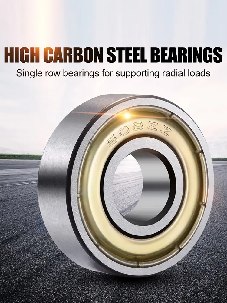 10Pcs 608ZZ Skateboard Ball Bearings High Carbon Steel Miniature Bearing Ball Bearings for Skateboards Inline Skates Scooters