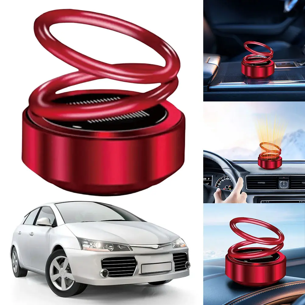 Double Ring Rotating Auto Fragrance Diffuser Portable Kinetic Molecular Heaters for Car Living Rooms Bathrooms