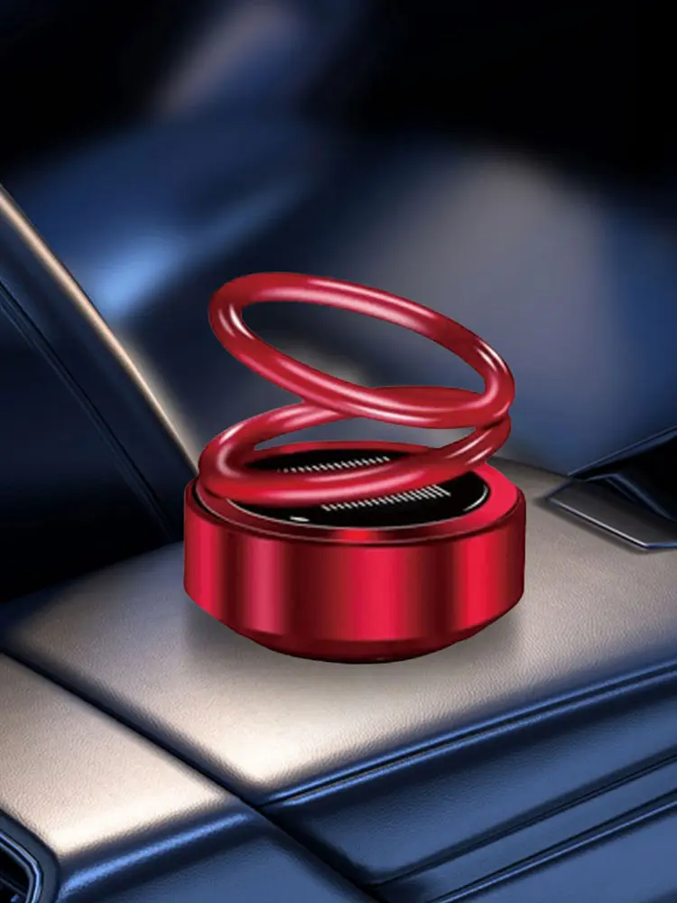 Double Ring Rotating Auto Fragrance Diffuser Portable Kinetic Molecular Heaters for Car Living Rooms Bathrooms