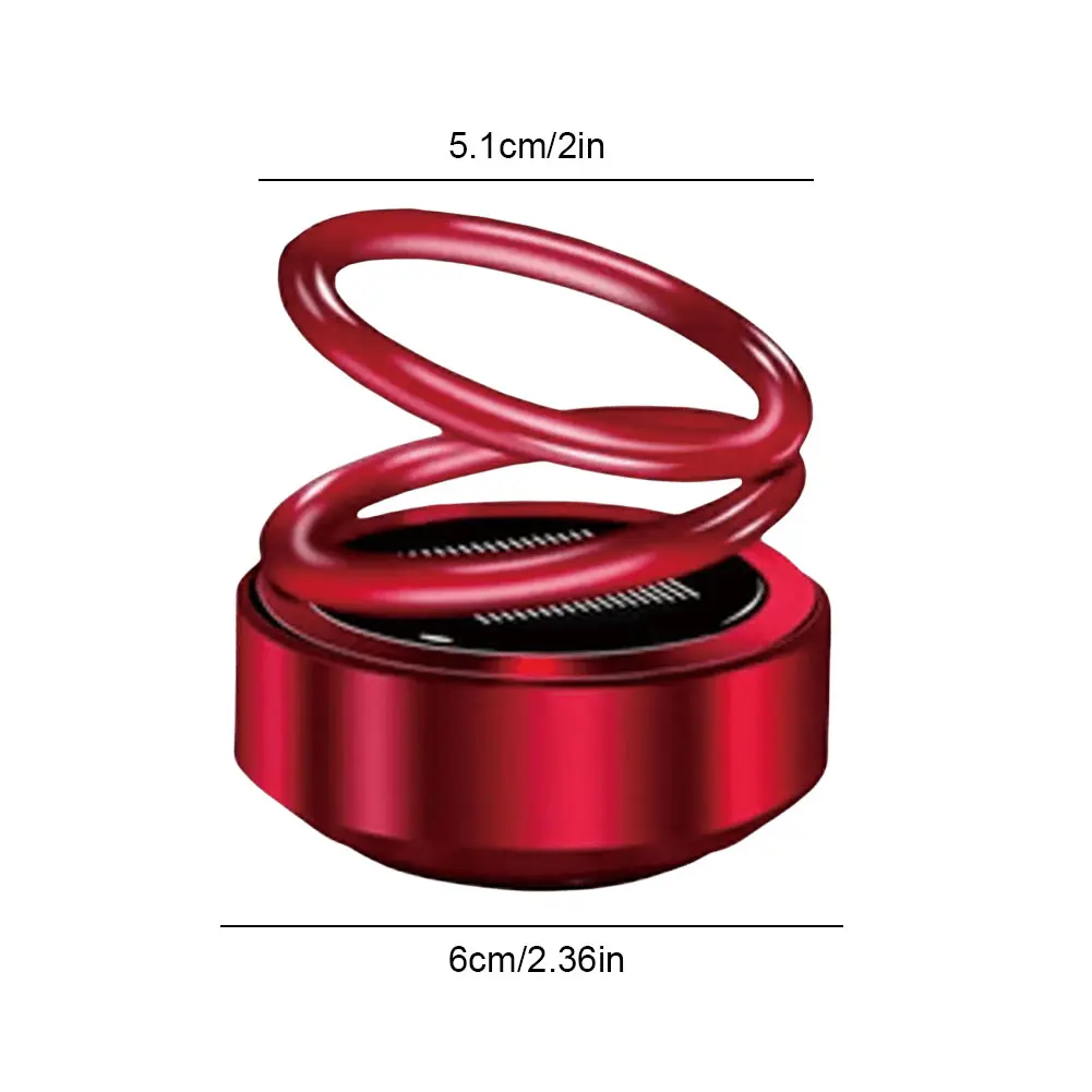 Double Ring Rotating Auto Fragrance Diffuser Portable Kinetic Molecular Heaters for Car Living Rooms Bathrooms