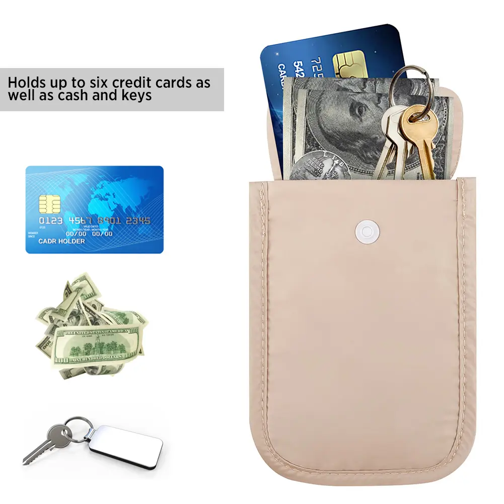Women Hidden Bra Wallet Solid Color Secret Travel Wallet Flap Clasp Money Belt Pouch Pickpocket Belt Cotton Ladies Pocket