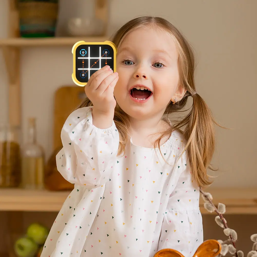 3-in-1 TIC-TAC-TOE Bolt Game Handheld Puzzle Game Console Portable Travel Games for Kids and Adults Birthday Gifts for All Ages