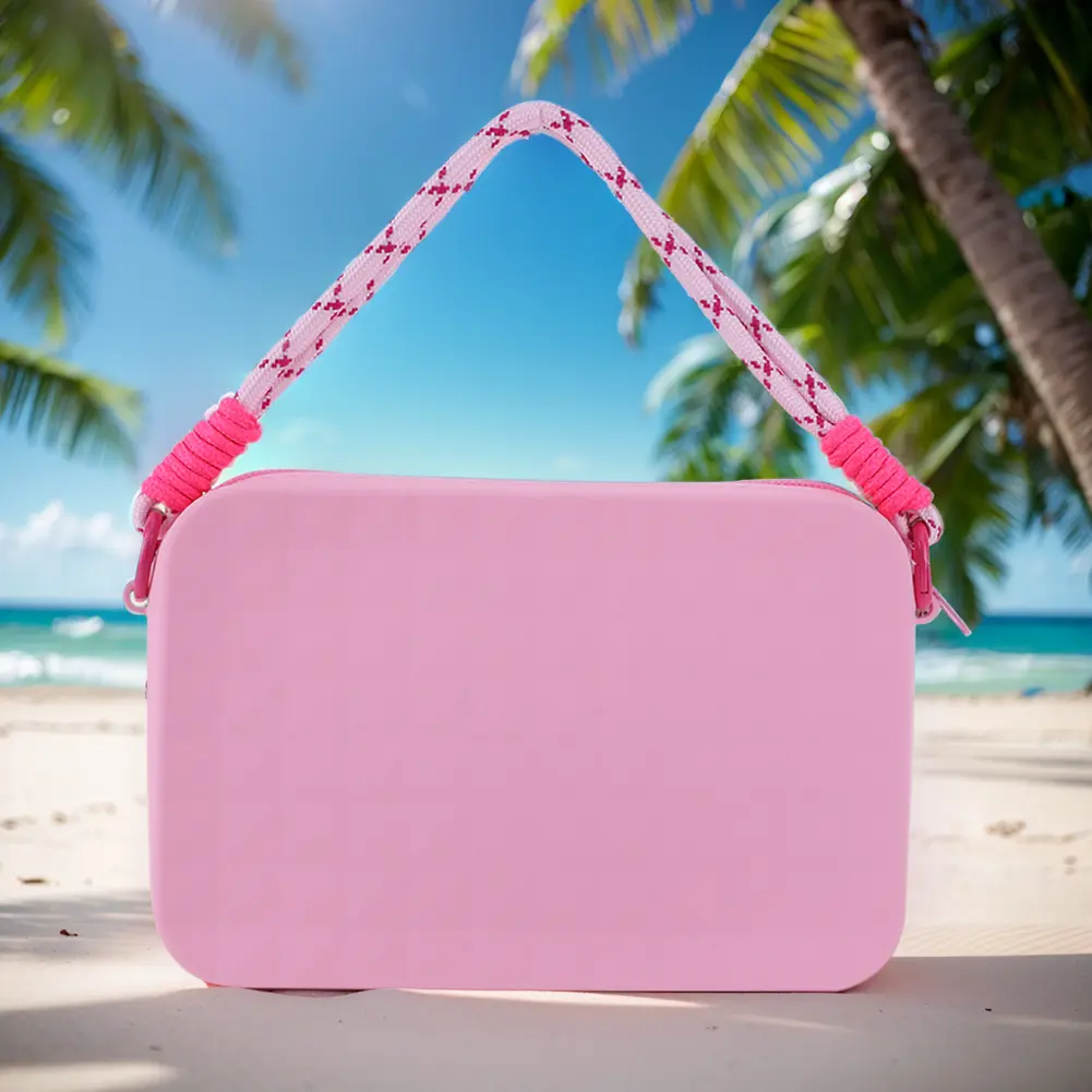 Silicone Storage Pouch Phone Holder with Lanyard Cosmetics Storage Bag Large Capacity for Bogg Bag