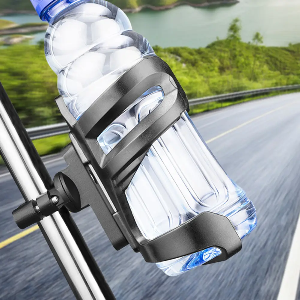 Drinking Cup Bracket Detachable Motorcycle Stand Mount Riding Mirror Handlebar Water Bottle Cup Holder Cycling Accessories