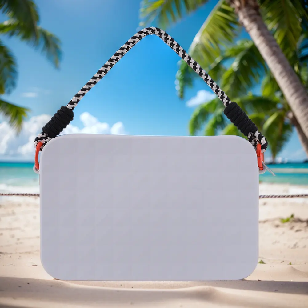 Silicone Storage Pouch Phone Holder with Lanyard Cosmetics Storage Bag Large Capacity for Bogg Bag