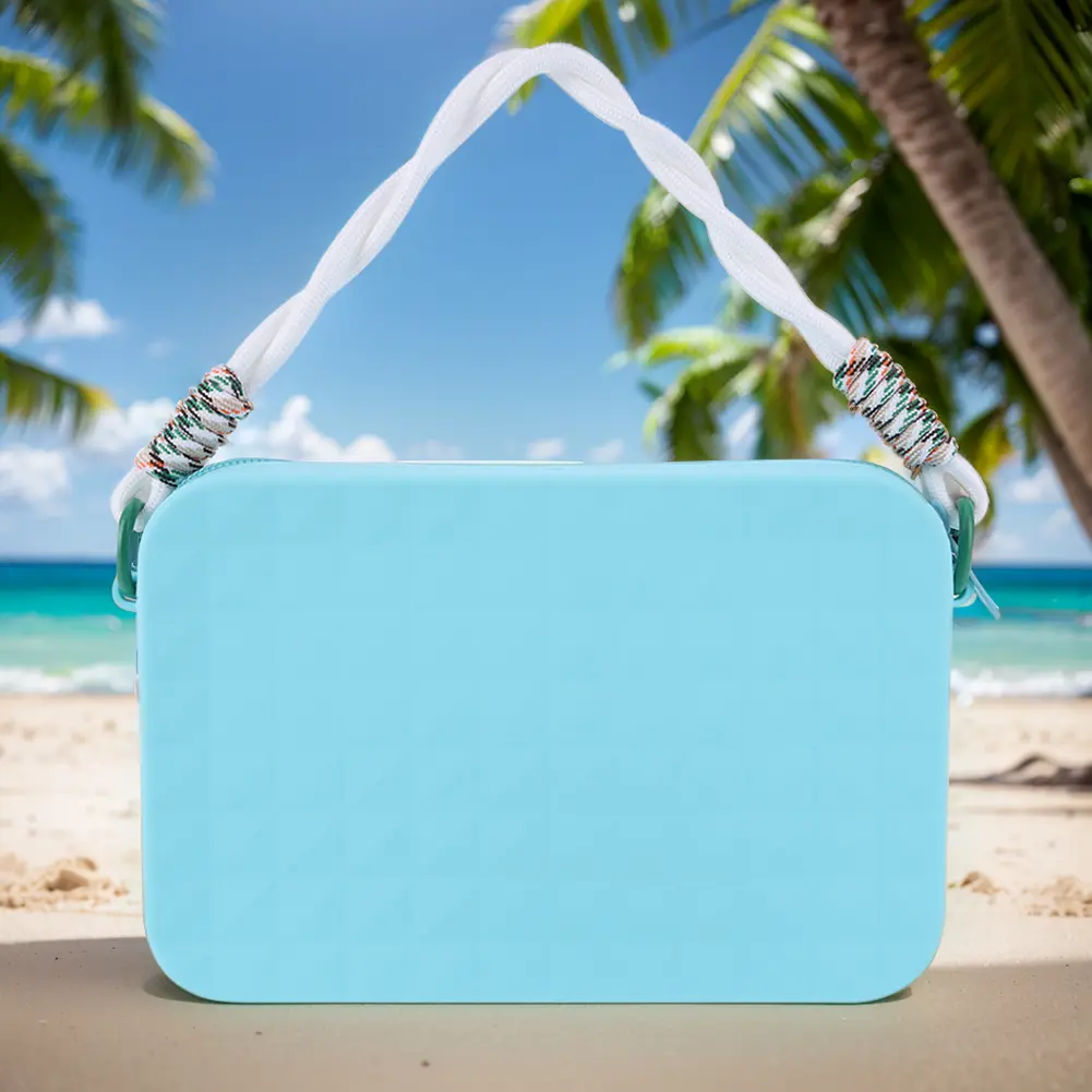Silicone Storage Pouch Phone Holder with Lanyard Cosmetics Storage Bag Large Capacity for Bogg Bag