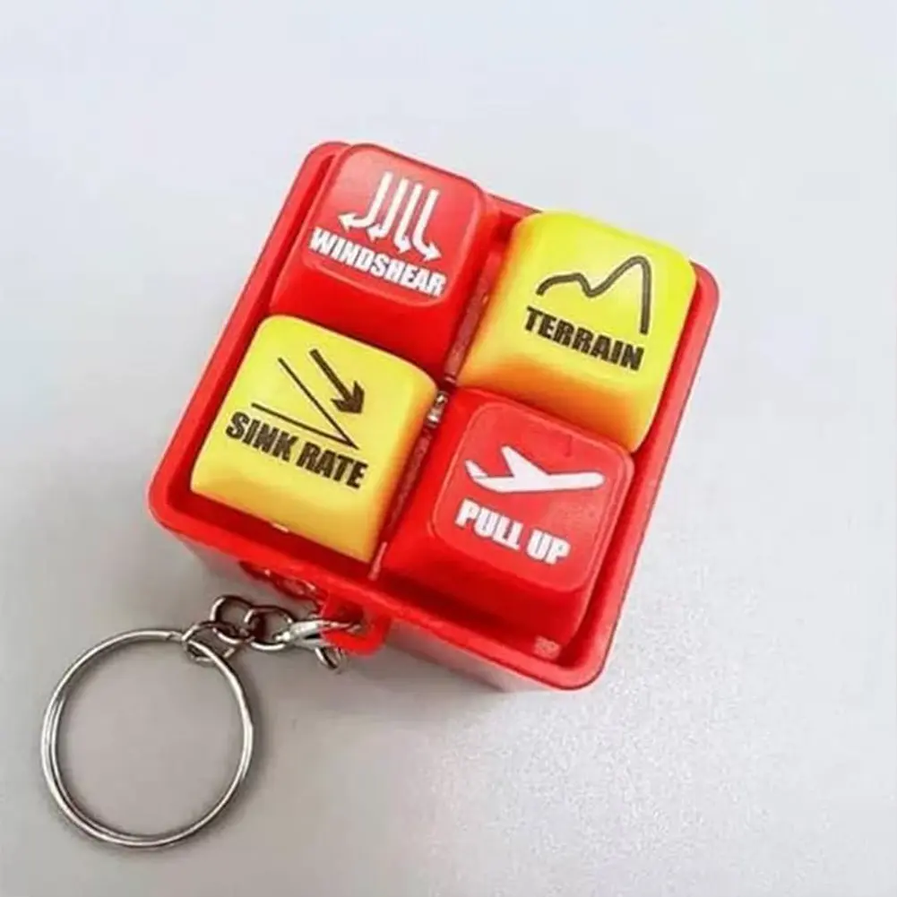 Pilot Keychain ABS Warning Simulator Boeing Home Decor Craft Stress Relieving Devices 737 Airborne Warning Sound Simulator EGPWS