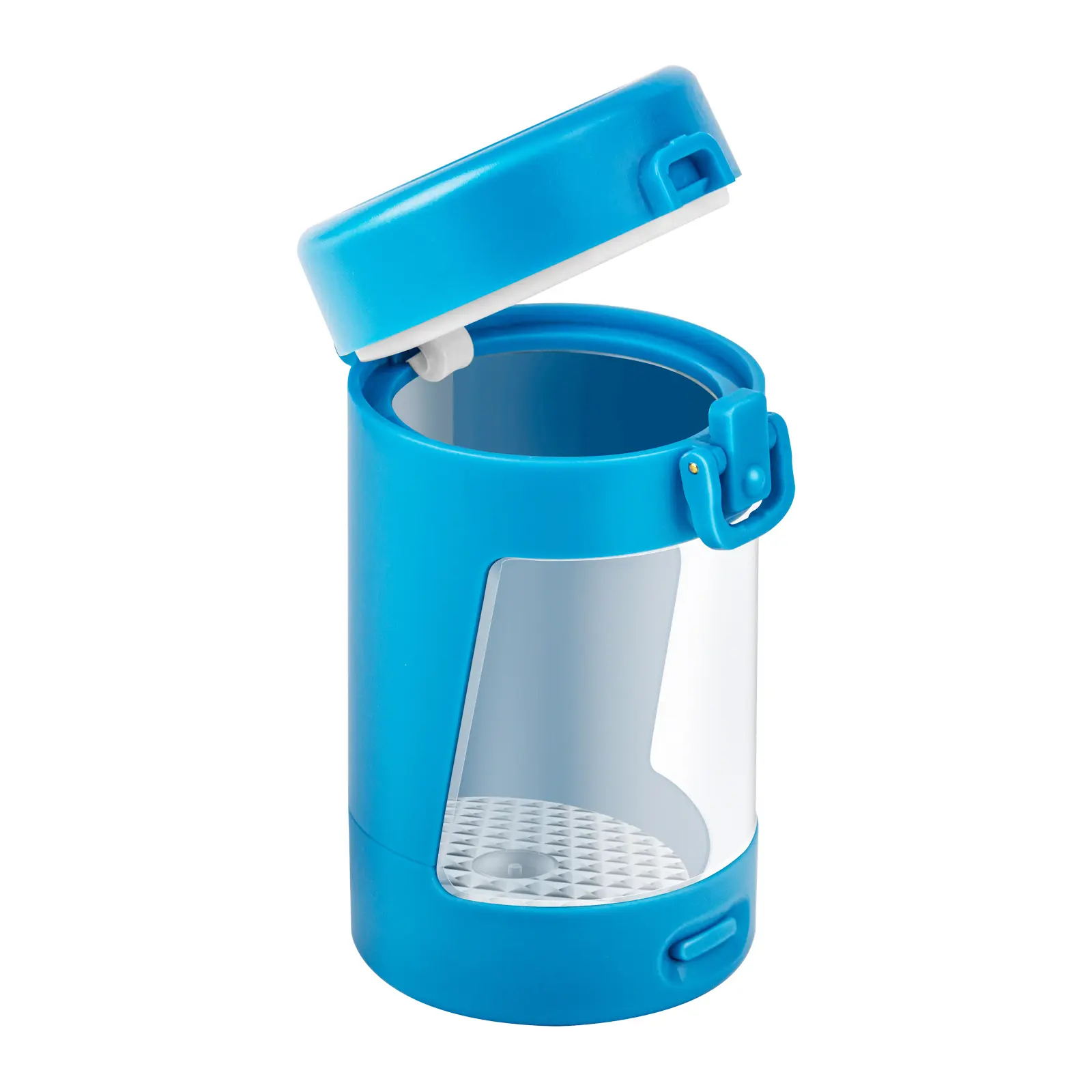 LED Lights Storage Container USB Rechargeable 50ml Sealed Box Moisture-proof Herb Container with Magnifying Lid Fathers Day Gift