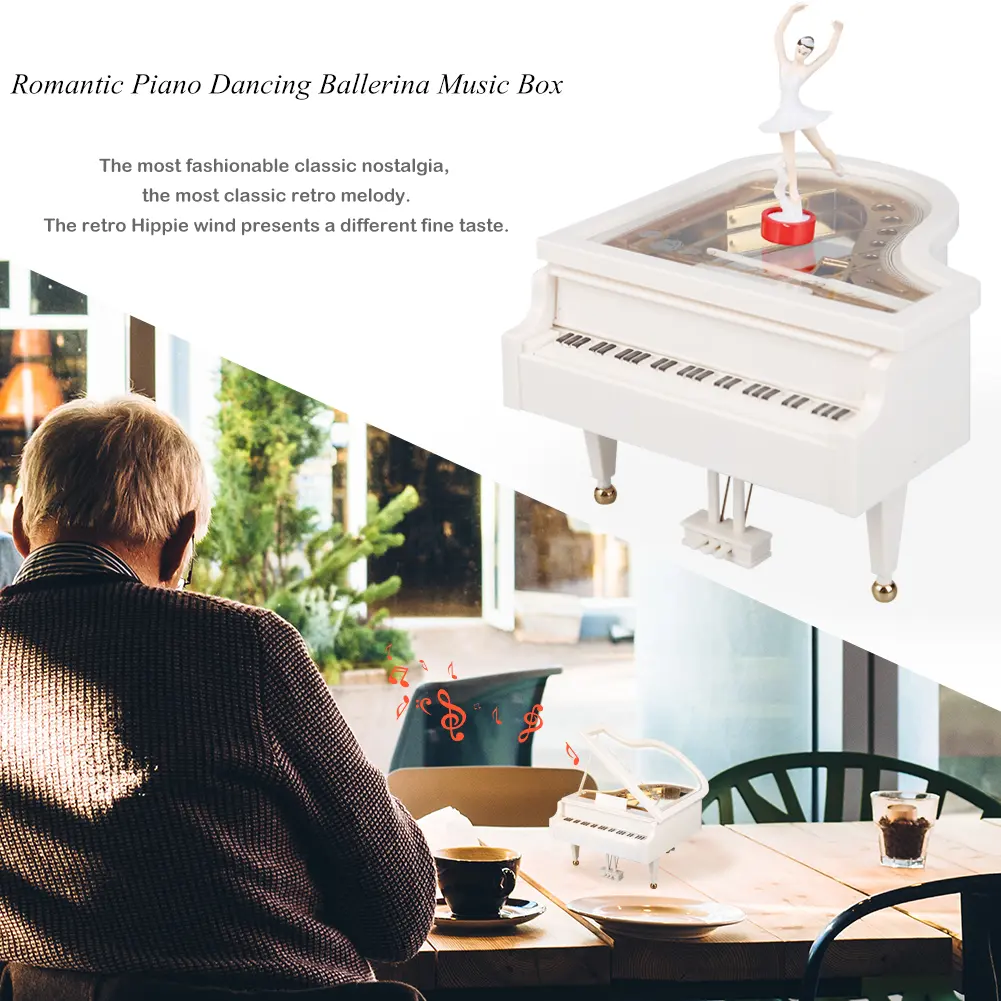 Dancing Ballerina Music Box Romantic Classic Piano Musical Box Exquisite Creative Fashion Eco-friendly for Birthday Wedding Gift