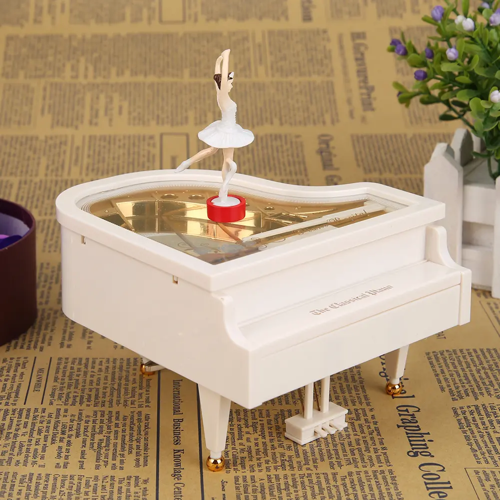 Dancing Ballerina Music Box Romantic Classic Piano Musical Box Exquisite Creative Fashion Eco-friendly for Birthday Wedding Gift