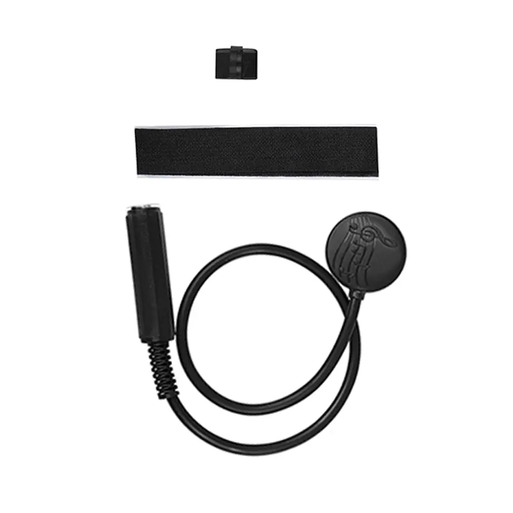 Portable Contact Microphone Pickup Rubber Material Clip-on Vocal Pickup with Buckle General Contact Microphone for Banjo Ukulele