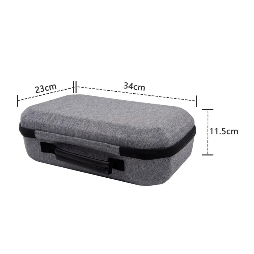 Hardshell Case with Lens Cover Waterproof Travel Home Storage Bag Shockproof Mesh Pocket for Meta Quest 3 VR Headset Accessories