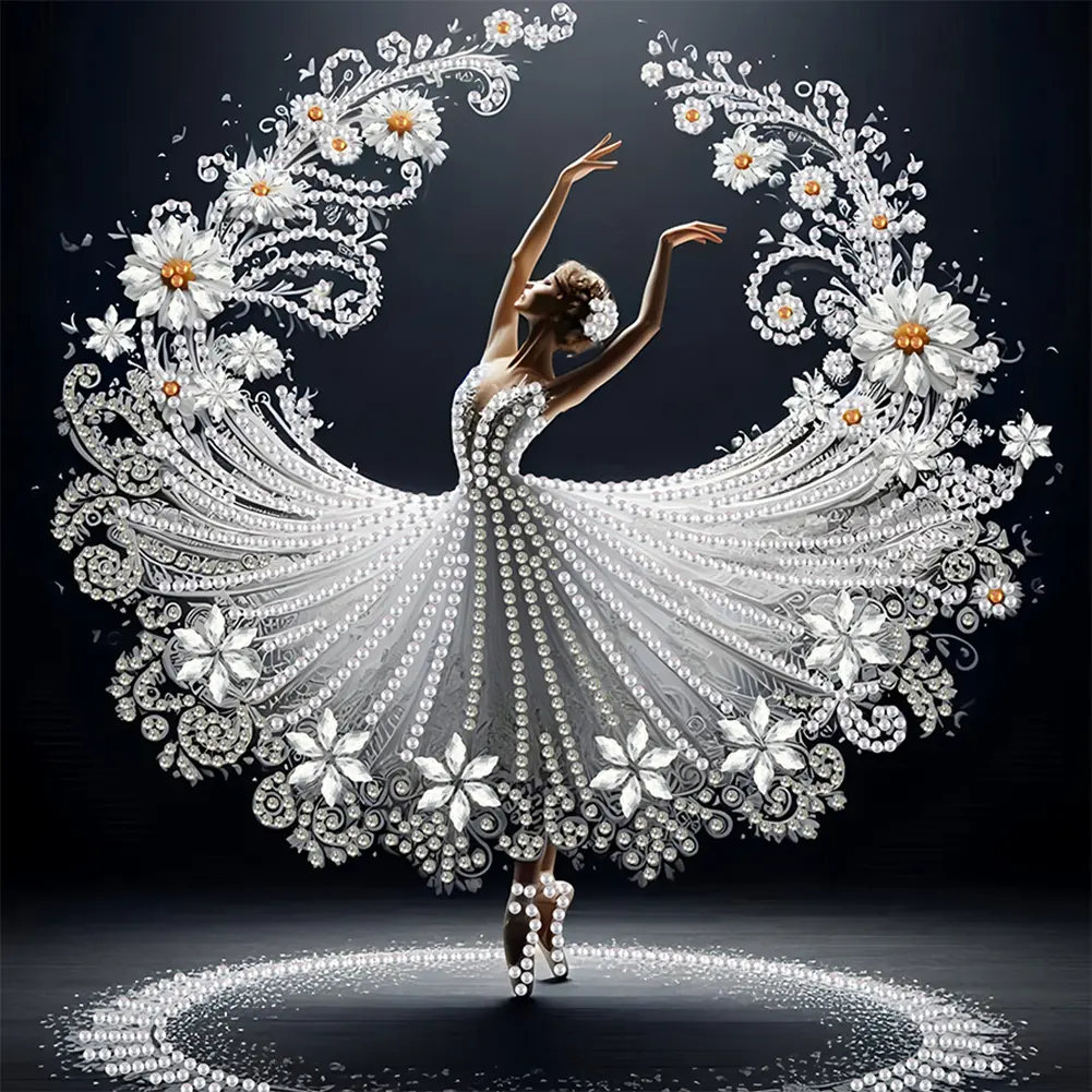 5D DIY Partial Special Shaped Drill Girl Diamond Painting Kit 30x30cm Diamond Art Painting Kit Craft Mosaic Paintings Home Decor