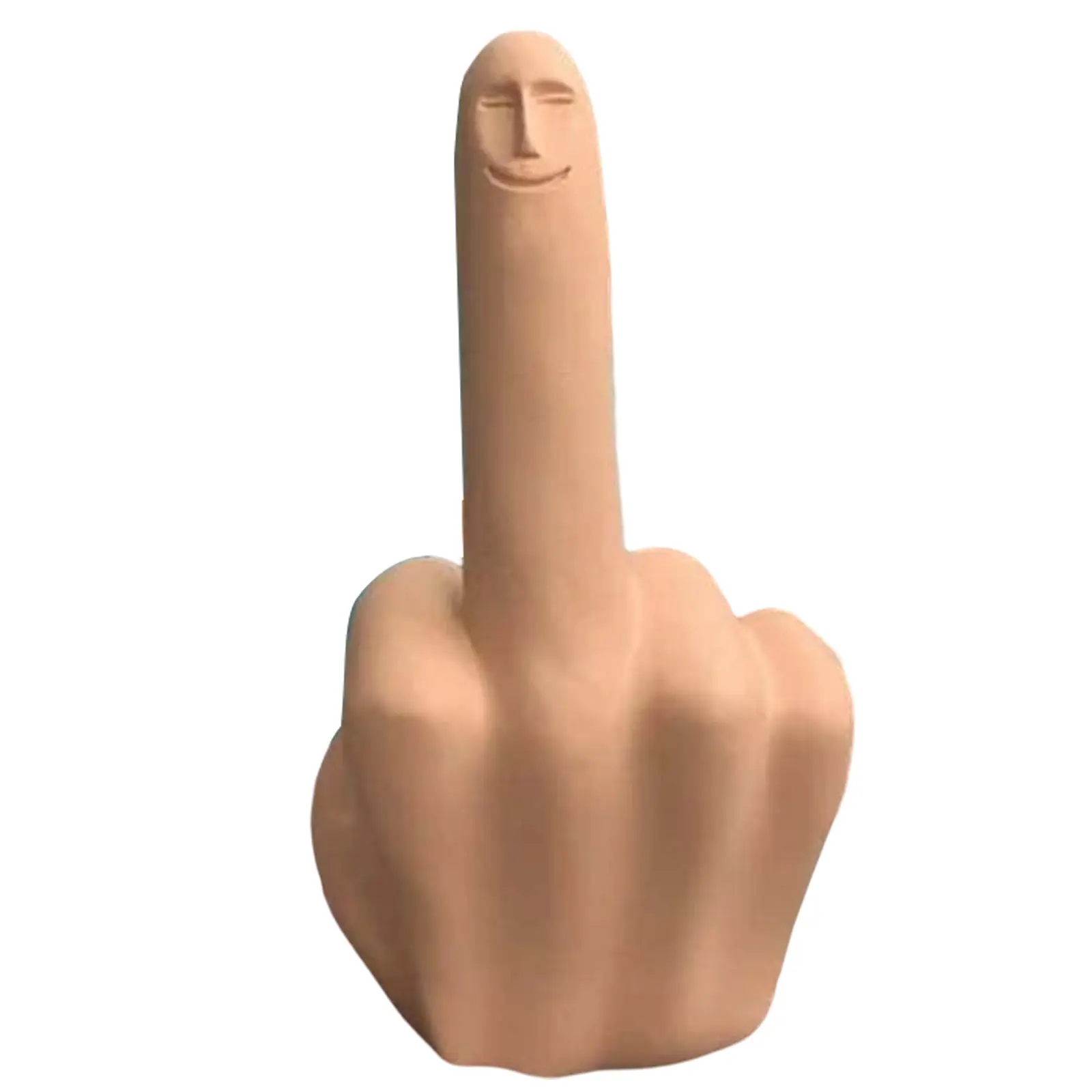 Resin Finger Gesture Statues Ornaments Funny Hand Gesture Statue Artwork Handicraft Christmas Gift for Living Room