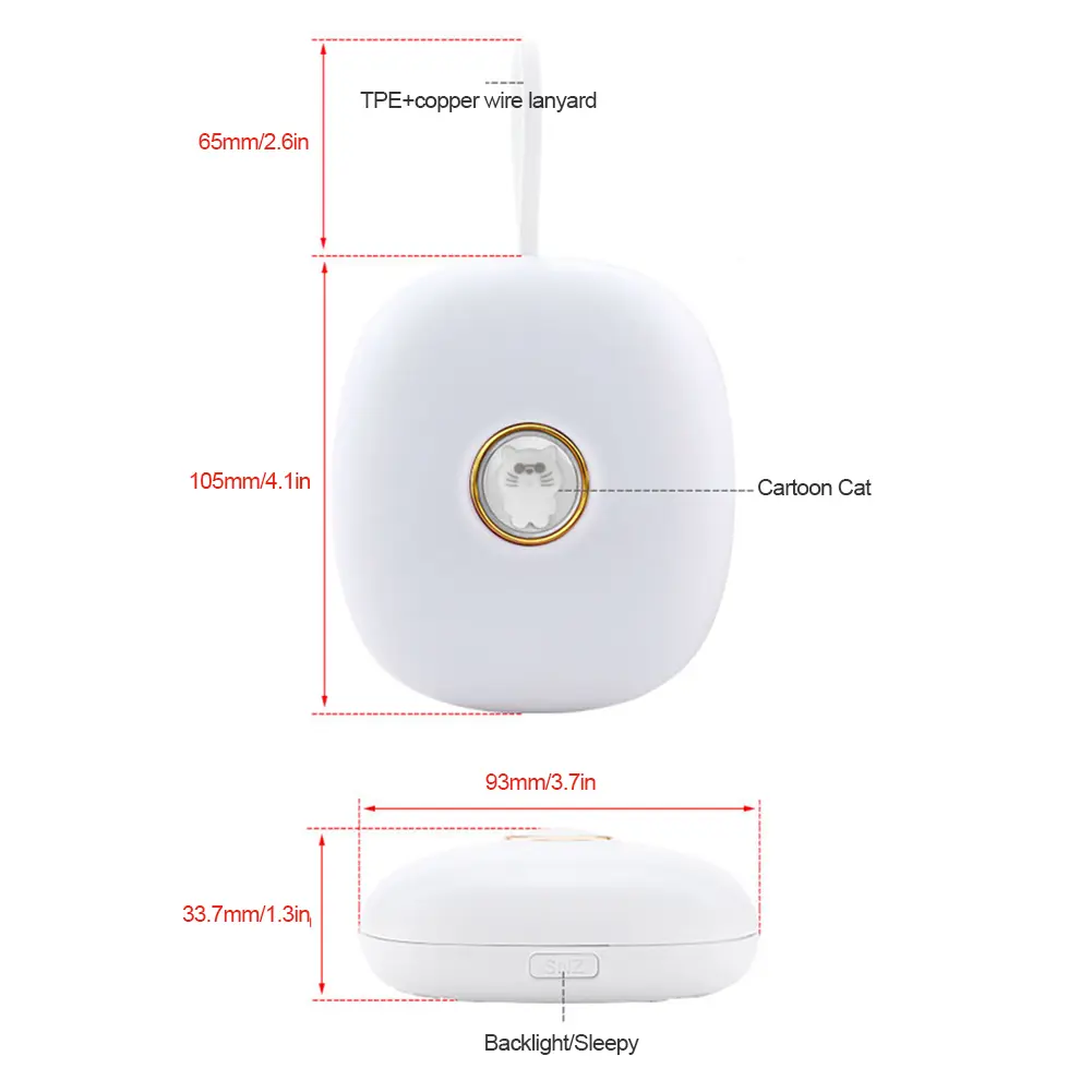 Silent Vibrating Alarm Clock Snooze Powerful Wake Up Alarm Clock 2 Vibrating Modes Multifunctional for Students Bedroom