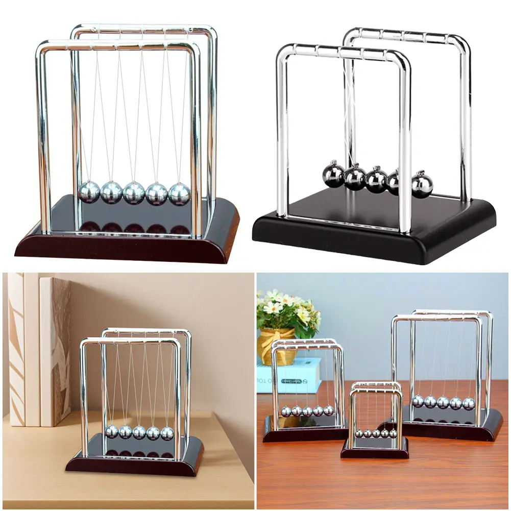 Newtons Cradle Balance Balls School Teaching Supplies Physics Science Pendulum Desk Toy Stress Relief Gifts Home Decoration