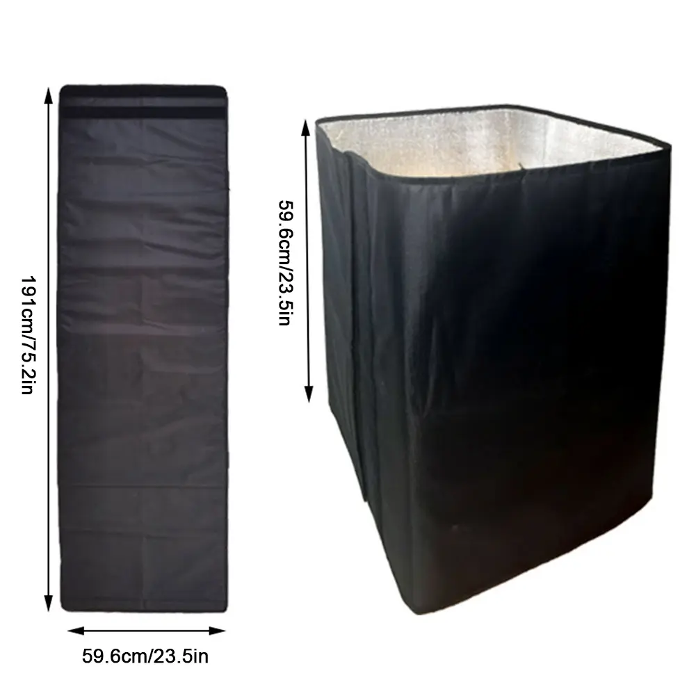 75.2 X 23.5 Inches 600D Oxford Winter Bee Hive Wrap Adjustable Winter Bee Hive Protection Cover Windproof Beekeeping Supplies
