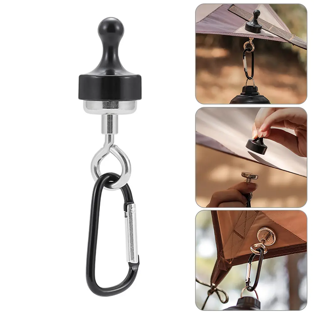 Magnetic Lanyard Clip Pulling Force Hanging Carabiners Heavy Duty Multipurpose for Outdoor Hanging Camping Light