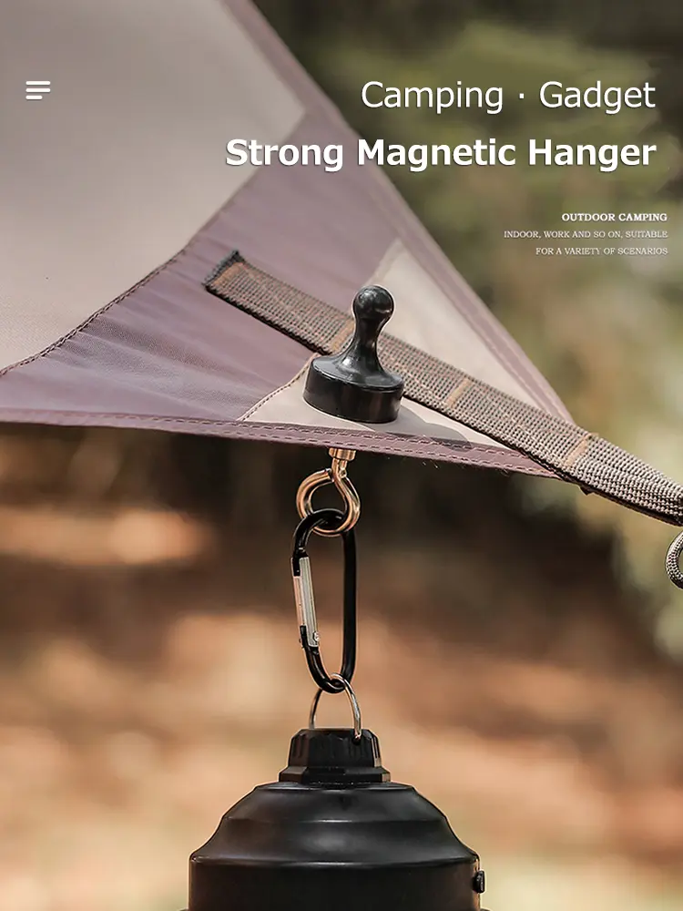 Magnetic Lanyard Clip Pulling Force Hanging Carabiners Heavy Duty Multipurpose for Outdoor Hanging Camping Light