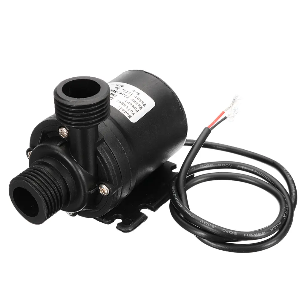 DC 12V/24V Submersible Water Pump 800L/h Water Submersion Pump 5.5 M Brushless Motor for Cooling System Fountains Heater