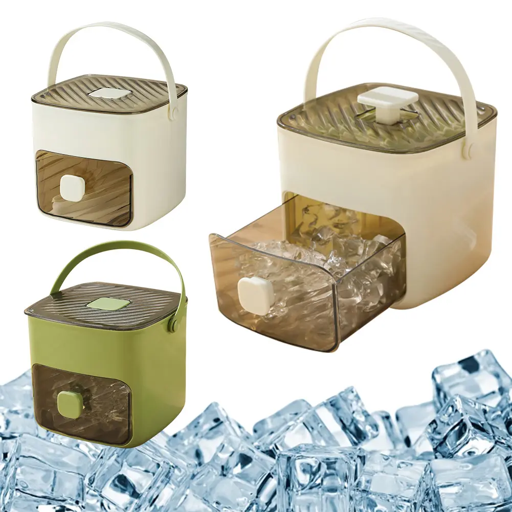 Ice Cubes Tray with Lid and Bin Ice Tray Easy Release Ice Mold for Cocktails Whiskey Sodas