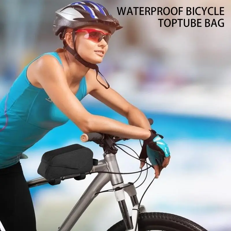 Cycle Bags For Frame Waterproof Cycling Front Pouch Saddle Bag Pouch Saddle Bag Frame Bag With Magnetic Closure Design For