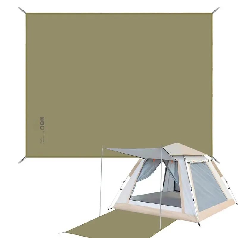 Portable Silicone Coated Mat Big Blanket Waterproof Foldable Silicone Coated Mat Hiking Beach Traveling Outdoor Activities