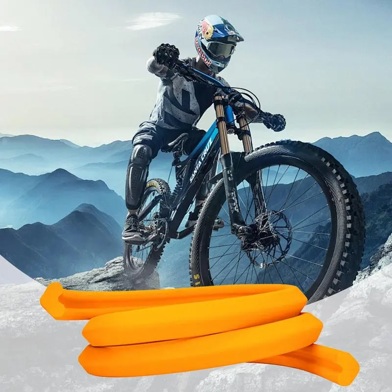 Tire Insert No Flat Cycling Vacuum Tire Rim Mountain Cycling Tubeless Tire Pad External Tire Protection Pad For Gravel Ground