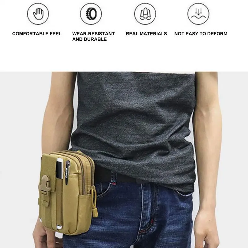 Waist Bag Outdoor Waist Bag Fanny Pack Utility Belt Large Capacity Oxford Phone Case Wallet Pouch With Belt Gadget Pocket For