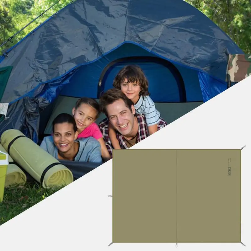 Portable Silicone Coated Mat Big Blanket Waterproof Foldable Silicone Coated Mat Hiking Beach Traveling Outdoor Activities