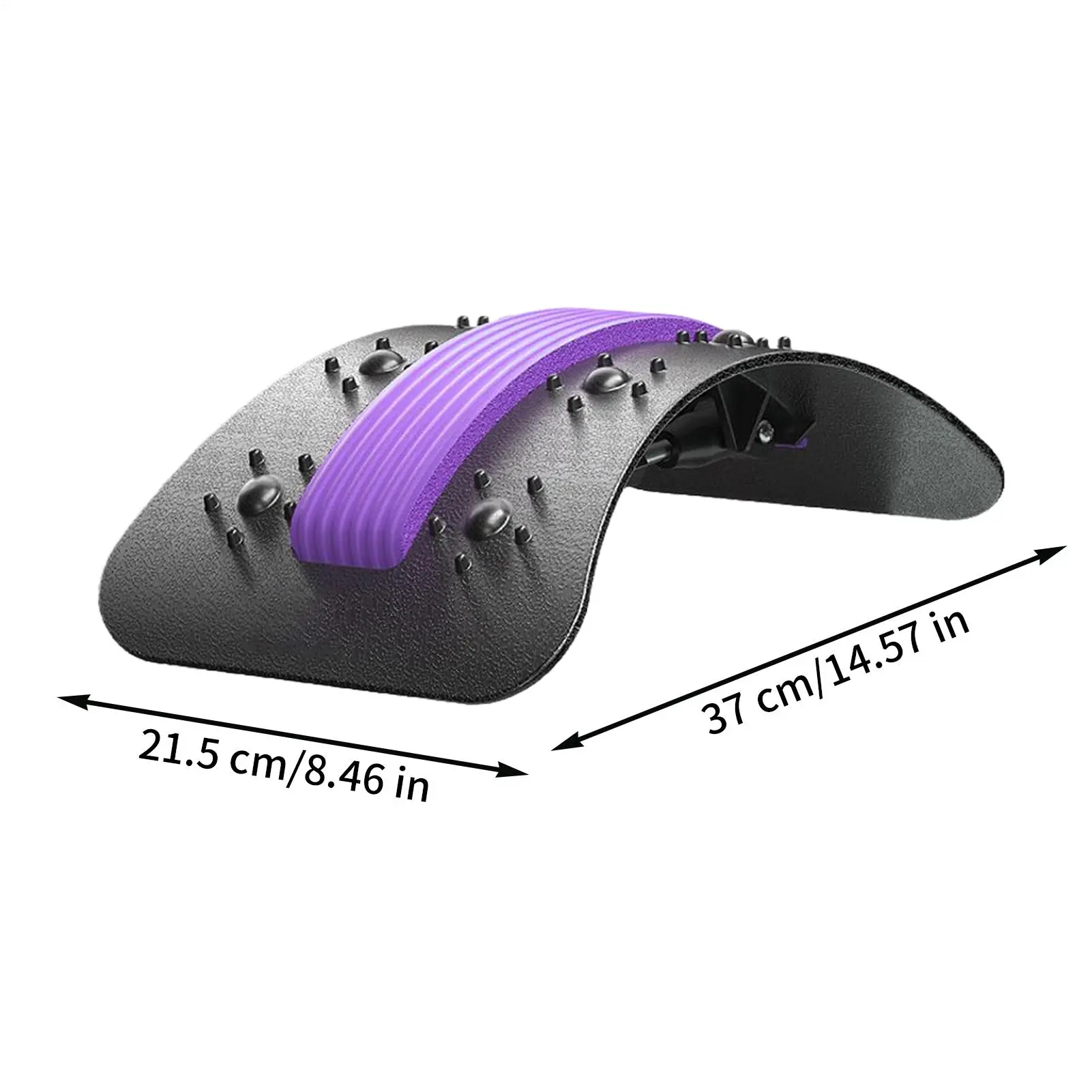 Lumbar Back Stretcher Lower Back Cracking Device Lumbar Massager Ergonomic Traction Device For Chair Exercise Men Women Athletes