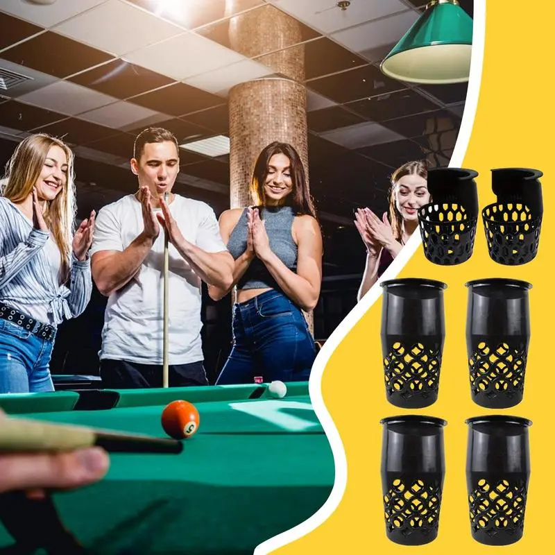 Billiard Pool Table Pockets 6x Drop Ball Billiard Storage Net Web Pocket Pool Table Accessories Replacement Club Parts For