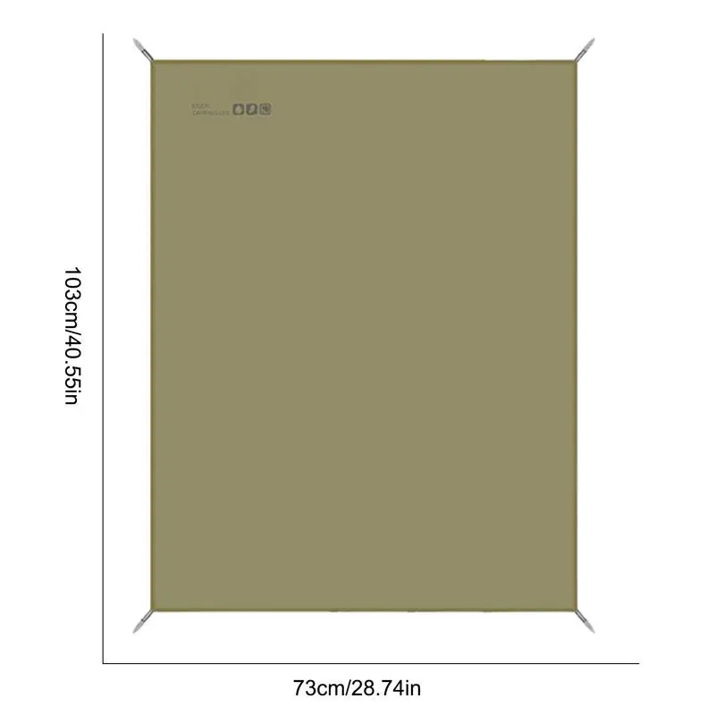 Portable Silicone Coated Mat Big Blanket Waterproof Foldable Silicone Coated Mat Hiking Beach Traveling Outdoor Activities