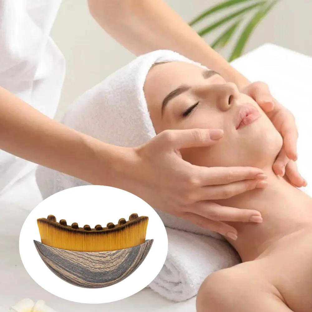 1/2Sets Portable Lymphatic Contour Face Brush For Face Chin Reduce Puffiness Lymphatic Drainage Face Brush Facial Sculpting Tool