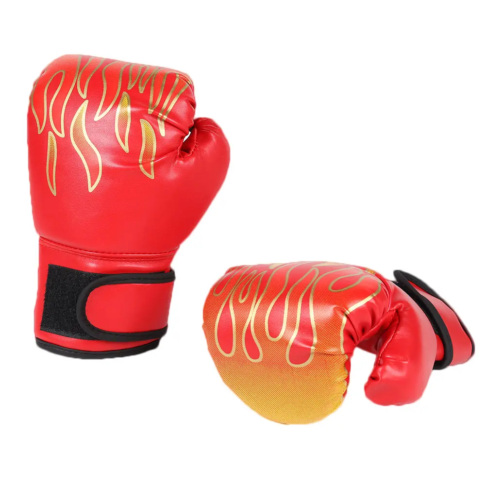 2Pcs Kids Boxing Gloves PU Leather Training Gloves Breathable Muay Thai Mitts Taekwondo Mitts for Punching Bag