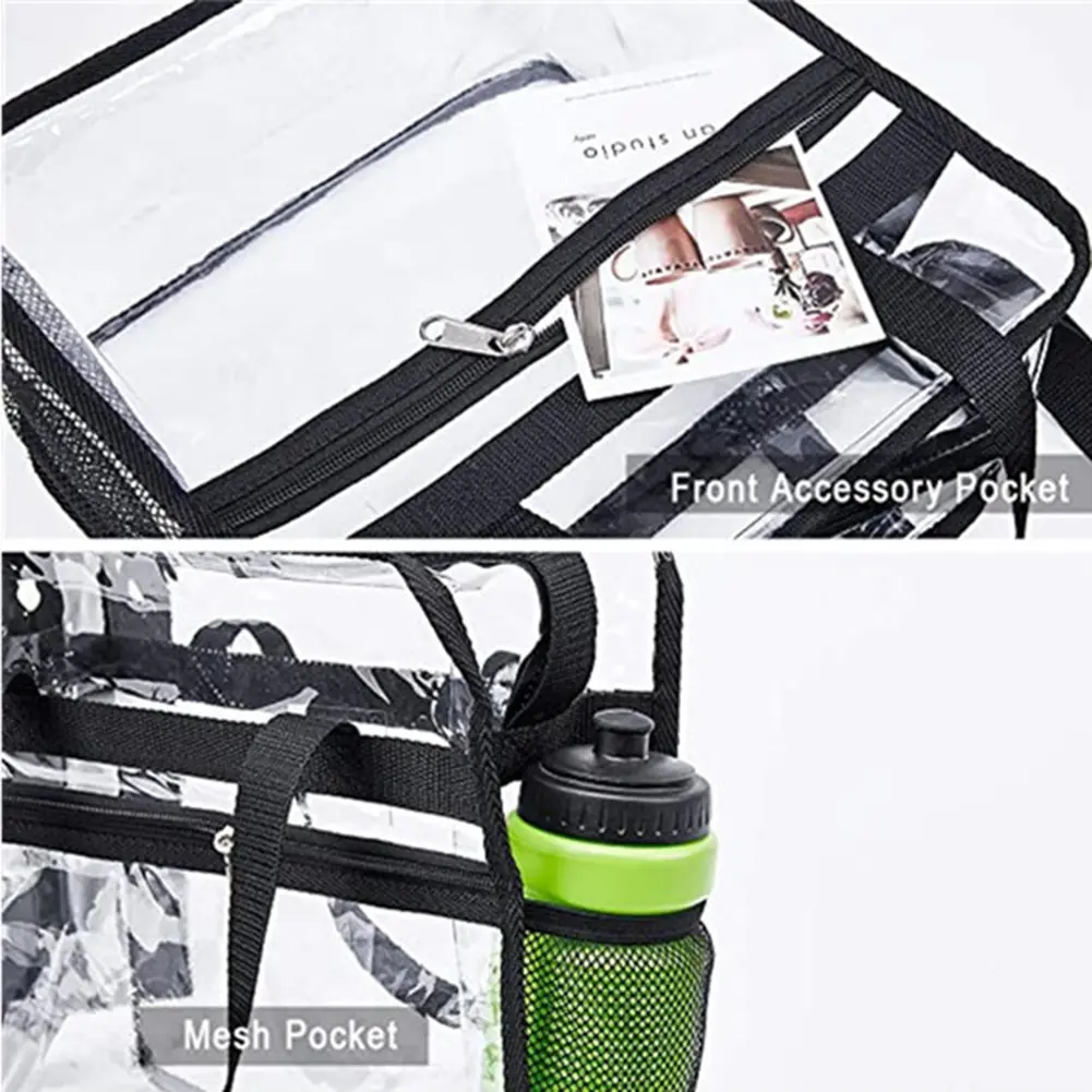 Large Capacity Handbag Portable Transparent Waterproof Shoulder Crossbody Bag Waterproof Travel Portable Pouch
