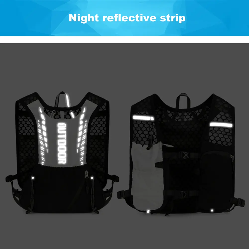 Lightweight Running Vest Waterproof Hydrations Backpack Breathable Outdoors Hydration Pack for Hiking Trail Running