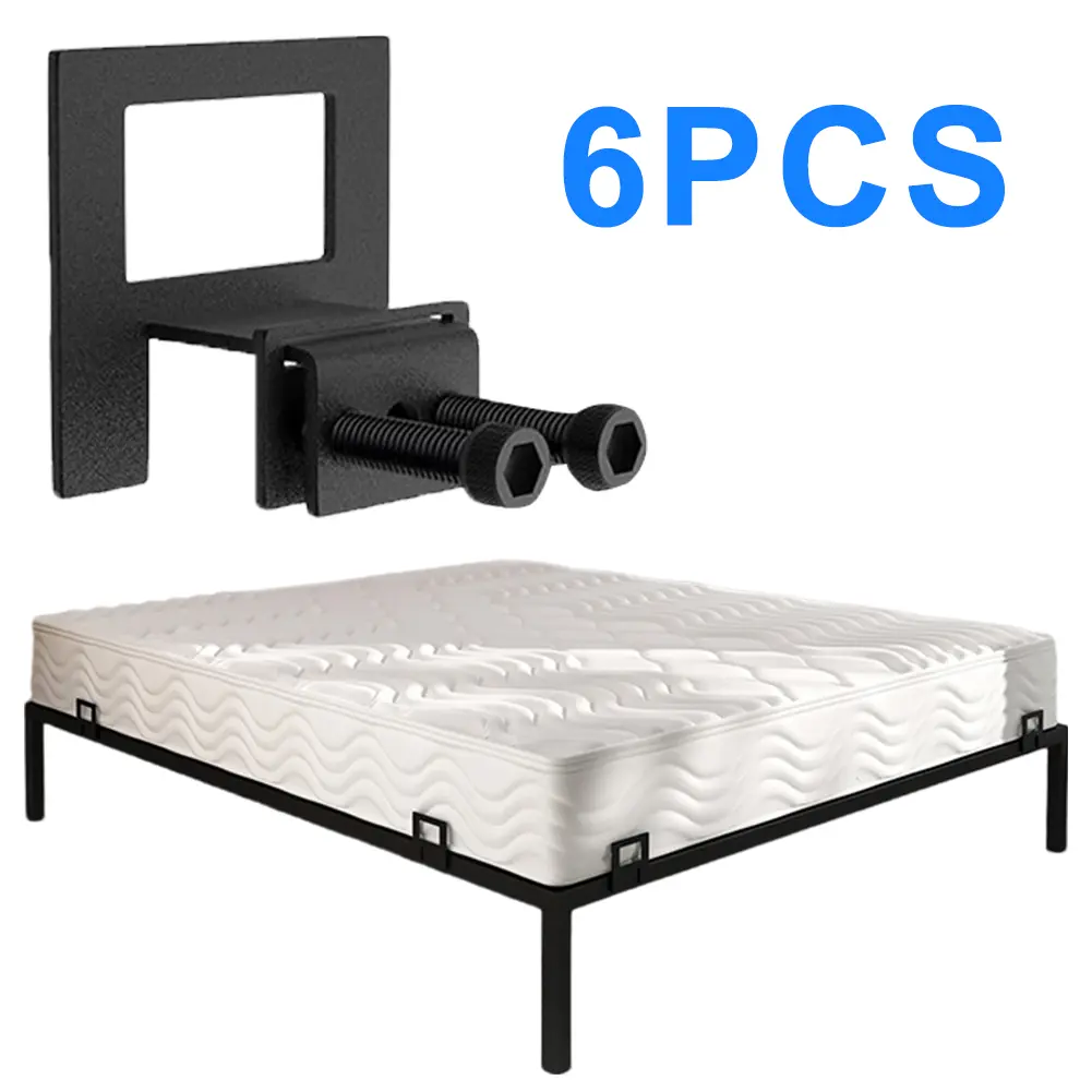 6pcs Non Slip Mattress Gaskets for Metal Bed Frame Non Slip Mattress Gripper Adjustable Mattress Slide Stopper Wide Adaptability