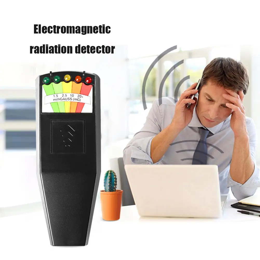 Handheld 5 LED Gauss EMF Meter LCD Digital Electromagnetic Field Radiation Tester  Electric Magnetic Field Dosimeter Detector