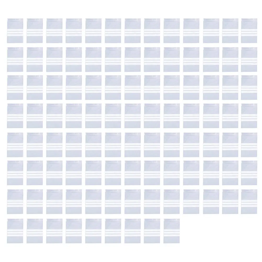 100pcs/lot Bead Storage Organizer Clear Plastic Writable Jewelry Making Bead Gem Storage Reclosable Self Sealing Accessories