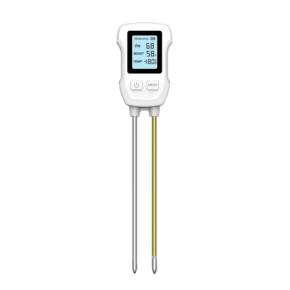 3 In1 Soil PH Tester LCD Screen Soil Moisture Meter Plant Temperature Environment Humidity Meter Indoor & Outdoor Plants Use