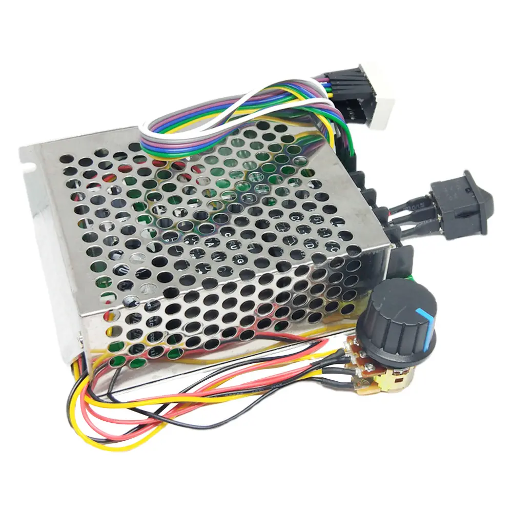 High Performance PWM DC Motor Speed Controller 0 to 100 Percent Input Range DC 10 to 55V Max 60A with Adjustable Potentiometer